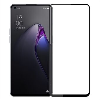 PINWUYO JK Herdet Glass Film Series-2 for Oppo Reno8 5G Boblefri Full Lim Slitebestandig Full Skjermbeskytter Herdet Glass Film