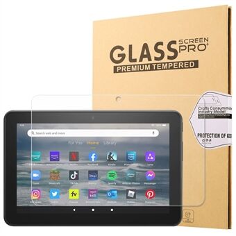 For Amazon Kindle Fire HDX 7 Skjermbeskytter Ultra Clear 2,5D 9H Hardhet Anti Scratch Fullskjermdekning Herdet glassfilm