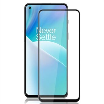 MOCOLO For OnePlus Nord 2T 5G Sekundært styrkende anti-fingeravtrykk heldekkende silkeutskrift Full lim herdet glass telefonskjermbeskytter - svart