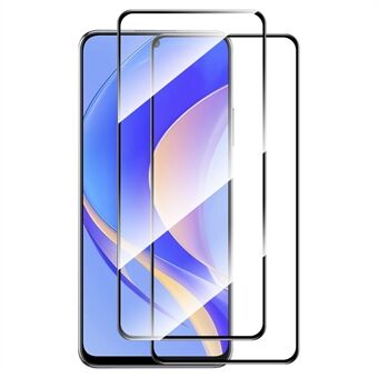 ENKAY HAT Prince 2stk / sett for Huawei nova Y90 4G skjermbeskytter 0.26mm 9H 2.5D Arc Edge Full Lim Anti- Scratch Høy Aluminium-silisium Glassfilm