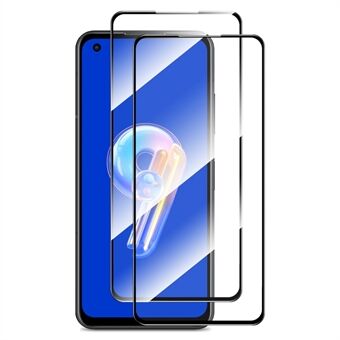 ENKAY HAT Prince 2 stk / sett Anti-eksplosjon skjermbeskytter for Asus Zenfone 9 5G, heldekkende høy aluminium-silisium glass 0,26 mm 9H 2,5D Arc Edge HD Clear Screen Film