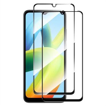 ENKAY HAT Prince 2Pcs / Sett For Xiaomi Redmi A1 4G / Redmi A1+ 4G Full Glue Ultra Clear Full Screen Protector Høyt aluminium-silisiumglass 0.26mm 9H 2.5D Arc Edge Screen Film