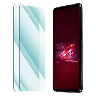 ENKAY HAT Prince 2stk / pakke for Asus ROG Phone 6 5G / 6D 5G / 6 Pro 5G 2.5D Arc Edge Tempered Glass Screen Protector 0.26mm 9H Full Glue HD Clear Film