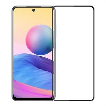 PINWUYO JK 3D Buet Herdet Glass Film-2 for Xiaomi Redmi Note 12 5G Full Lim Anti-fingeravtrykk Høyt aluminium-silikon glass fullskjermbeskytter