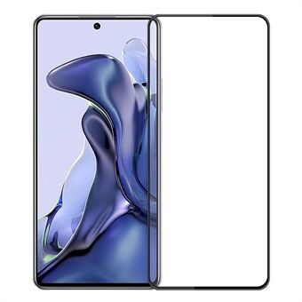 MOFI JK 3D Herdet Glass Film-1 for Xiaomi 11T 5G / 11T Pro 5G Buet Høy Aluminium-silisium Glass Skjermbeskytter Full Deksel Full Lim HD Klar Scratch Film