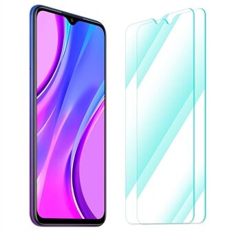 ENKAY HAT Prince 2 stk / pakke Skjermbeskytter i herdet glass for Xiaomi Redmi 9 Anti-eksplosjon 2,5D 0,26 mm 9H HD klar film