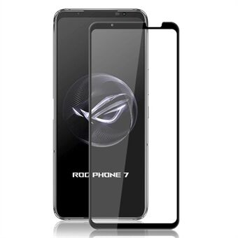 MOCOLO For Asus ROG Phone 7 5G Full Screen Protector Full Lim Silke Printing Herdet glassfilm - svart