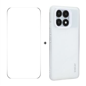 For Xiaomi Redmi K70 Ultra ENKAY HAT PRINCE Etui Gjennomsiktig Matt TPU Støtsikkert Telefonetui med Skjermfilm