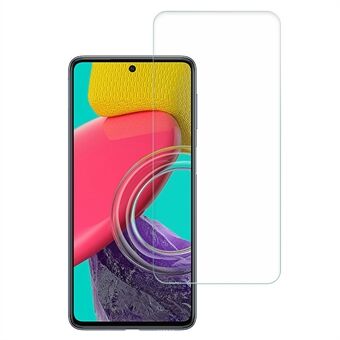 AMORUS For Samsung Galaxy M53 5G Høyt aluminium-silisiumglass HD Visual 2.5D Arc Edge Anti-eksplosjon skjermbeskytter