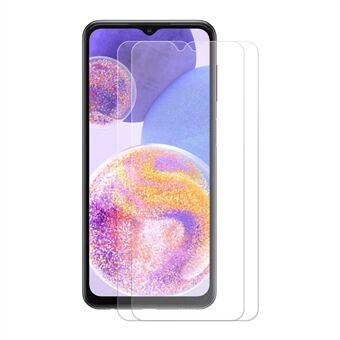 ENKAY HAT Prince 2stk / pakke for Samsung Galaxy A23 4G (165,4 x 76,9 x 8,4 mm) Sensitive Touch 0,26 mm herdet glassfilm HD Anti-fingeravtrykk fulllim 2,5D Arc Edge 9H skjermbeskytter