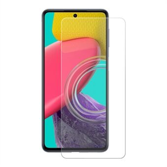 ENKAY HAT Prince for Samsung Galaxy M53 5G Anti-fingeravtrykk herdet glassfilm HD Full Lim 2.5D Arc Edge 0.26mm 9H Anti-eksplosjon skjermbeskytter