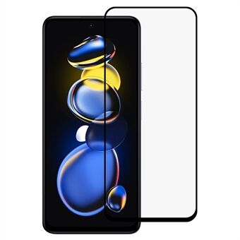 HD-telefonskjermbeskytter for Xiaomi Redmi Note 11T Pro 5G / Note 11T Pro+ 5G / Poco X4 GT 5G, silkeutskrift full dekning full lim herdet glassfilm