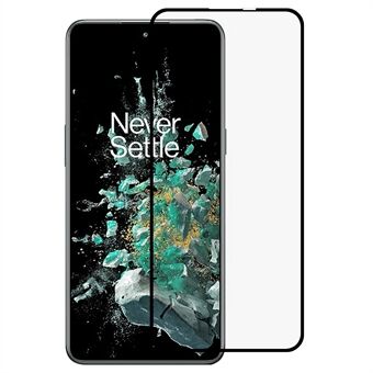 Støvtett skjermfilm i herdet glass for OnePlus 10T 5G, full dekning, HD-silkeutskrift, telefonskjermbeskytter