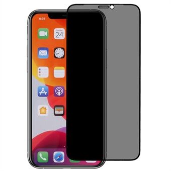 For iPhone 11 / XR 6,1 tommer Støvsikker Privacy Screen Protector Høyt aluminium-silisiumglass heldeksel Fulllim Antistatisk silketrykkfilm med enkel installasjonssett