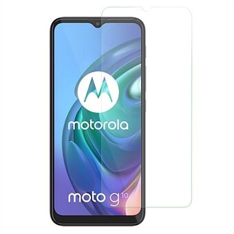 Mobiltelefon skjermbeskytter for Motorola Moto G10, glatt 2.5D Arc Edge Anti-eksplosjon HD klar herdet glassfilm