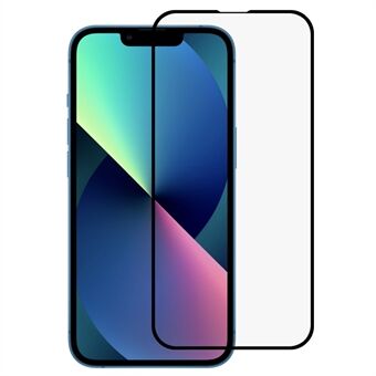 For iPhone 14 Max 6,7 tommer Anti-blue-ray øyebeskyttelse Herdet glassfilm Full dekning Full lim Silkeutskrift Klar anti-fingeravtrykk skjermbeskytter