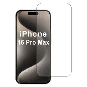 For iPhone 16 Pro Max Skjermbeskytter Høy Aluminiums-Silikonglass 2.5D Klar Film