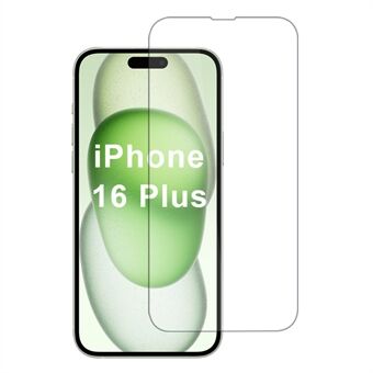 For iPhone 16 Plus skjermbeskytter 0,33 mm aluminiums-silikonglassfilm