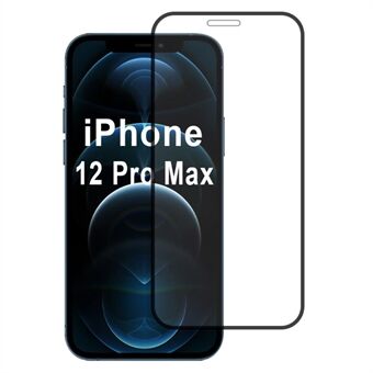 For iPhone 12 Pro Max Skjermbeskytter Høyaluminium-silikonglass Silketrykk