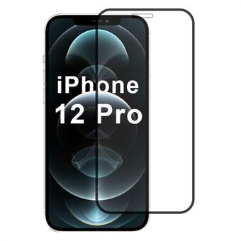 For iPhone 12 / 12 Pro Skjermbeskytter Høyaluminiums-silikonglass Full Dekningsfilm