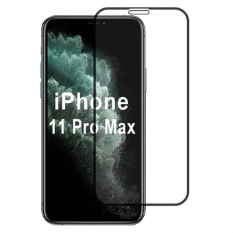 For iPhone 11 Pro Max Skjermbeskytter Silketrykk 2.5D Klar Smarttelefoner Skjermfilm Tilbehør