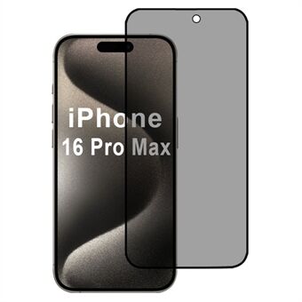 For iPhone 16 Pro Max Personvernsbeskyttelsesfilm 2,5D Silketrykk-film 28 graders Anti-Spion