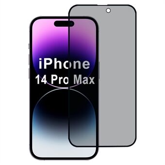 For iPhone 14 Pro Max personvernskjermbeskytter 28-graders anti-spion-film 2.5D