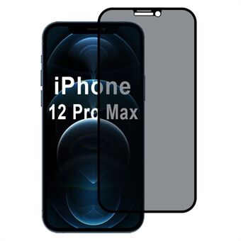 For iPhone 12 Pro Max personvernbeskyttelse for skjerm 2.5D null bobler, splintresikker