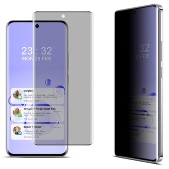 IMAK For Oppo Reno12 5G (Global) Skjermbeskytter Anti-Peep Herdet Glass Film (Ingen Kant-versjon)