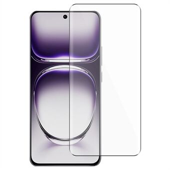 For Oppo Reno12 Pro 5G (Global) Skjermbeskytter 3D Høykvalitets Aluminiums-Silisium Glass Silketrykk Svart Kant