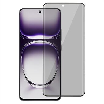 For Oppo Reno12 Pro 5G (Global) Anti-Spion Herdet Glass Skjermbeskytter 3D Buet Kant