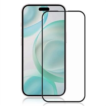 AMORUS Skjermbeskytter for iPhone 16 Pro Herdet Glass Film Full Dekning - Svart