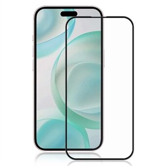 MOCOLO For iPhone 16 Pro Max Skjermbeskytter Silketrykk Full Dekning Herdet Glass Film - Svart