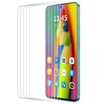 ENKAY HAT PRINCE 5 stk. skjermbeskytter for Xiaomi Redmi 13 5G / 4G av høy aluminium-silikonglass