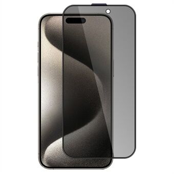 X-LEVEL For iPhone 16 Pro Max Personvernbeskyttelse for skjerm Full dekning 2.5D herdet glassfilm silketrykk