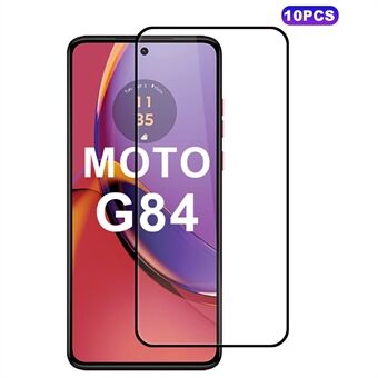 Sure, here\'s the translation:

10 stk for Motorola Moto G84 5G Høy Aluminiums-Silikonglass Full Skjermbeskytter