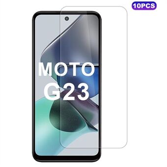 10 stk / pakke for Motorola Moto G23 4G høy aluminiumsilikon glass skjermbeskytter