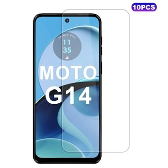 10 stk. / Pakke for Motorola Moto G14 4G Skjermbeskytter Anti-Ripe Film 9H Hardhet