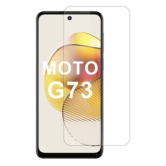 For Motorola Moto G73 5G Skjermbeskytter 2.5D Buekant Høy Gjennomsiktighet