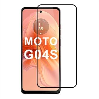 For Motorola Moto G04s 4G Skjermbeskytter 2,5D Buet Kant Høyt Aluminium-Silikonglass Film