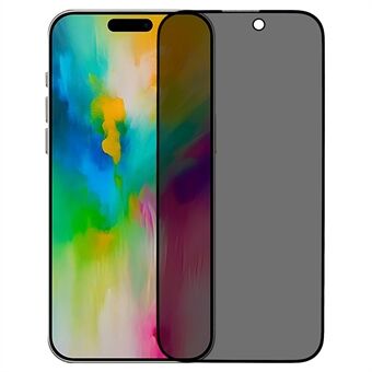 For iPhone 16 Plus Skjermbeskytter Anti-Peep Herdet Glassfilm