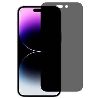 For iPhone 16 Pro Anti-Spion Herdet Glass Skjermbeskytter Anti-Ripe Full Dekkende Skjermfilm