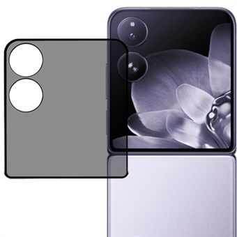 For Xiaomi Mix Flip 5G Anti-Peep Skjermbeskytter Full Dekking Silketrykk Herdet Glassfilm