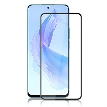 MOCOLO For Honor 90 Lite 5G Skjermbeskytter Antiknusing Silketrykk Herdet Glassfilm - Svart