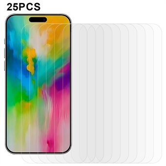 25STK for iPhone 16 Pro Max Herdet Glass Skjermbeskytter Høy Definisjon