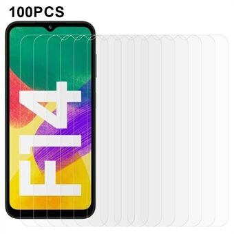 100 STK for Samsung Galaxy F14 4G Skjermbeskytter Anti-Ripe Herdet Glass Film