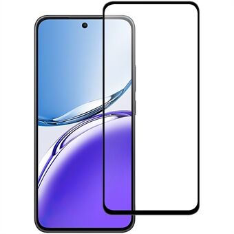 For Oppo A3 5G AGC Glass Skjermbeskytter Full Lim Svart Kant Skjermfilm