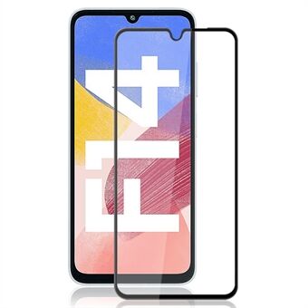 AMORUS Skjermbeskytter for Samsung Galaxy F14 4G Anti-Knusing Herdet Glass Film - Svart