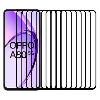 RURIHAI 10 stk For Oppo A80 5G High Aluminium-Silicon Glass Film 0,26mm 2.5D Secondary Hardening Screen Protector