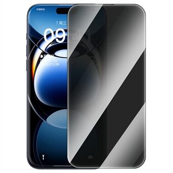 BASEUS Corning Series for iPhone 16 Pro Max Anti-Spy Skjermbeskytter Full Dekning Corning Gorilla Glass Film (Med Støvfilter)